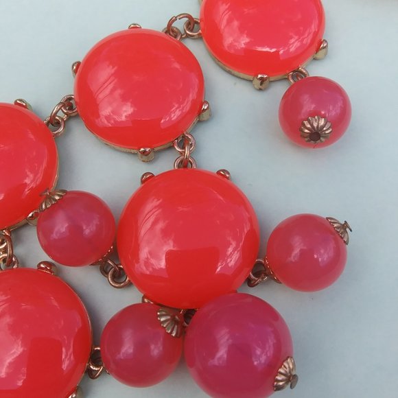 Baublebar statement necklace orangey pinkish baubles - Picture 16 of 16